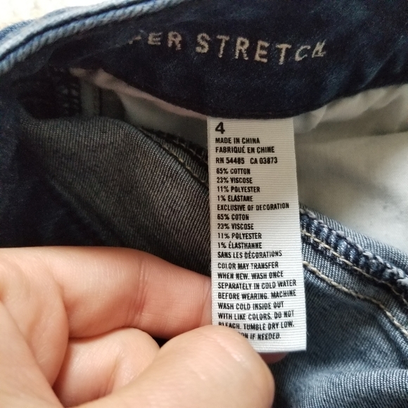 American Eagle Super Stretch Distressed Jean Shorts - Picture 11 of 11